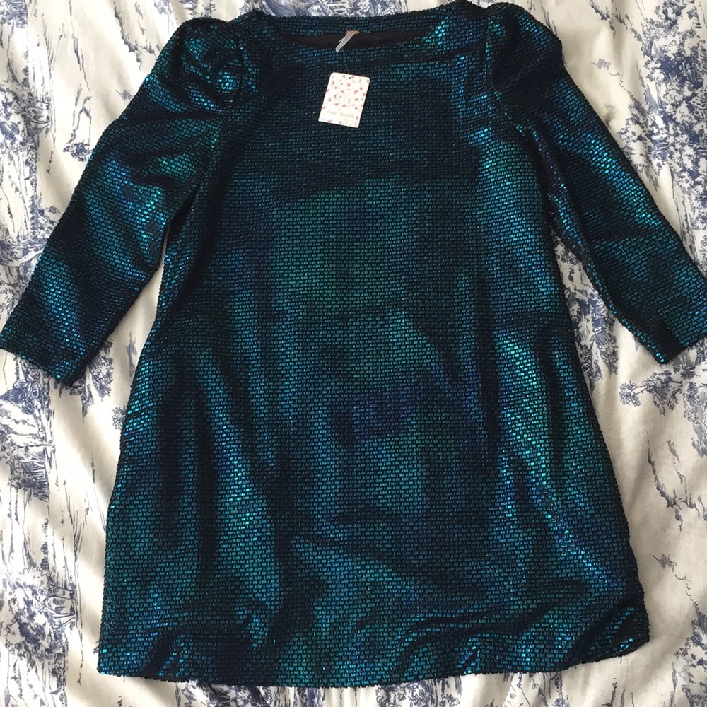 Sparkly metallic Vintage Free People party dress